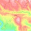 Mappa topografica Yanayaku, altitudine, rilievo