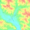 Mappa topografica Hiram, altitudine, rilievo