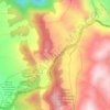Mappa topografica Alto de las Rosas, altitudine, rilievo