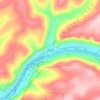 Mappa topografica Hemlock, altitudine, rilievo