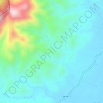 Mappa topografica Kra Isthmus, altitudine, rilievo