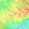 Mappa topografica Les Lignes, altitudine, rilievo