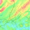 Mappa topografica Doylestown, altitudine, rilievo