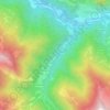 Mappa topografica Les Testus, altitudine, rilievo