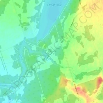 Mappa topografica Bolsover, altitudine, rilievo