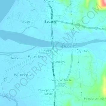 Mappa topografica Purok 3 Redrying, altitudine, rilievo