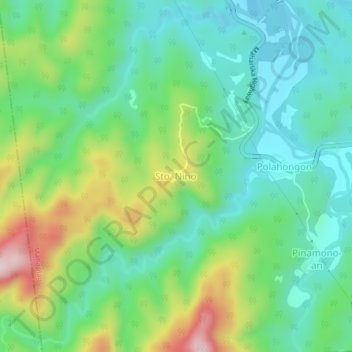 Mappa topografica Sto. Nino, altitudine, rilievo