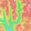 Mappa topografica Genestine, altitudine, rilievo