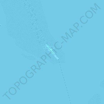 Mappa topografica Batasan, altitudine, rilievo