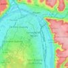 Mappa topografica Sotteville-lès-Rouen, altitudine, rilievo