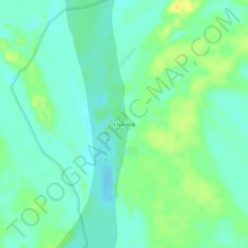 Mappa topografica Chorillos, altitudine, rilievo
