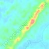 Mappa topografica Cerro Monserrate, altitudine, rilievo