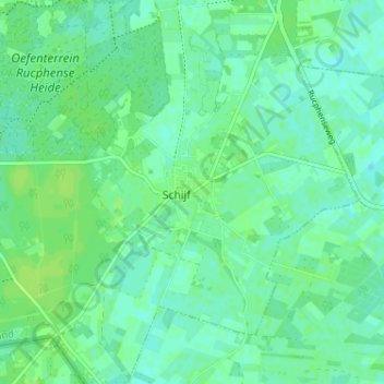Mappa topografica Schijf, altitudine, rilievo