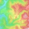 Mappa topografica Lugeastre Haut, altitudine, rilievo