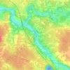Mappa topografica Les Côteaux, altitudine, rilievo