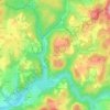 Mappa topografica Chatreix, altitudine, rilievo