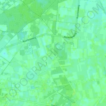 Mappa topografica Wolfersveen, altitudine, rilievo