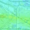 Mappa topografica Osborn, altitudine, rilievo