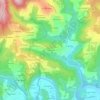 Mappa topografica Champval, altitudine, rilievo