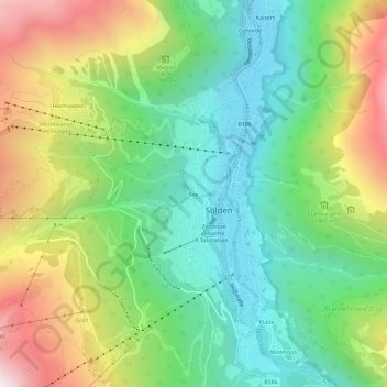 Mappa topografica See, altitudine, rilievo