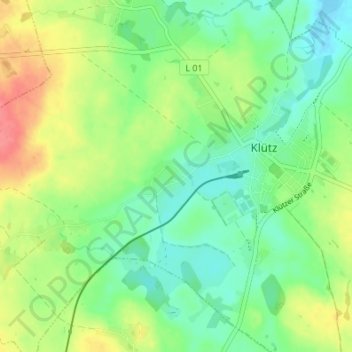 Mappa topografica Arpshagen, altitudine, rilievo