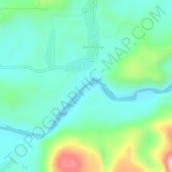 Mappa topografica Governor's Rapid, altitudine, rilievo