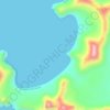 Mappa topografica Gurney Bay, altitudine, rilievo