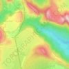 Mappa topografica Bricia, altitudine, rilievo
