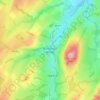 Mappa topografica Bonchester Bridge, altitudine, rilievo