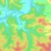 Mappa topografica Hinch, altitudine, rilievo