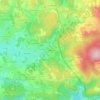 Mappa topografica Les Mâts, altitudine, rilievo
