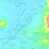 Mappa topografica Colonia La Rueda, altitudine, rilievo