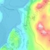 Mappa topografica Tongue, altitudine, rilievo