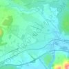 Mappa topografica Hameau des Peyrouas, altitudine, rilievo