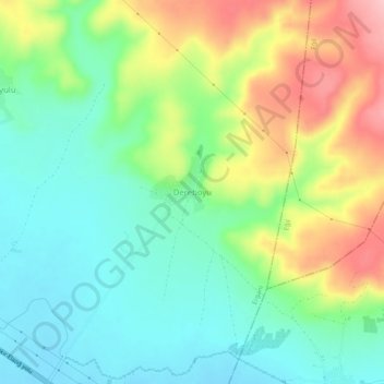 Mappa topografica Dereboyu, altitudine, rilievo