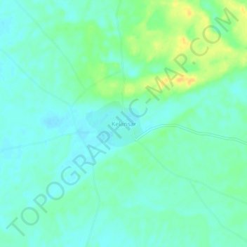 Mappa topografica Kelansar, altitudine, rilievo