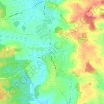 Mappa topografica Seedorf, altitudine, rilievo