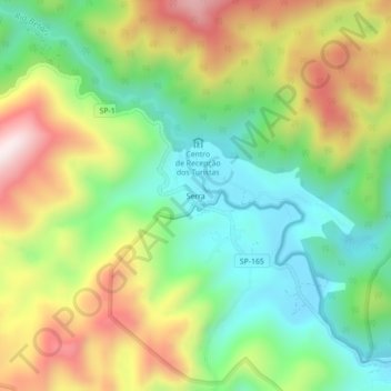 Mappa topografica Serra, altitudine, rilievo