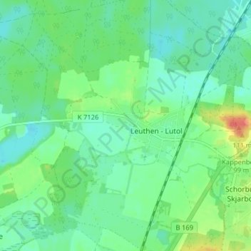 Mappa topografica Wintdorf, altitudine, rilievo