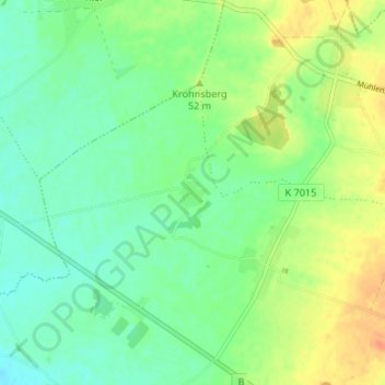Mappa topografica Burghagen, altitudine, rilievo
