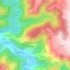 Mappa topografica Les Veyssières, altitudine, rilievo