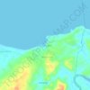 Mappa topografica Tiglawigan, altitudine, rilievo