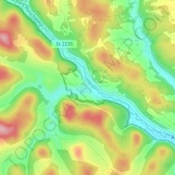 Mappa topografica Ransbach, altitudine, rilievo