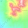 Mappa topografica Cerro Tres Puntas, altitudine, rilievo