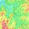 Mappa topografica La Gorce, altitudine, rilievo