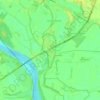 Mappa topografica Bosco Ex Parmigiano, altitudine, rilievo