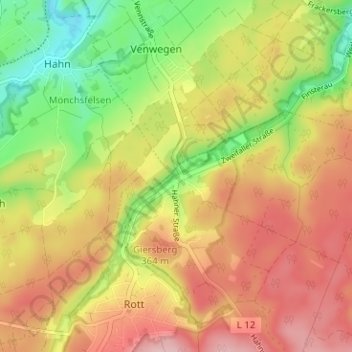 Mappa topografica Mulartshütte, altitudine, rilievo