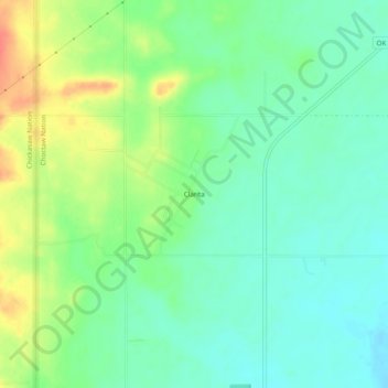 Mappa topografica Clarita, altitudine, rilievo