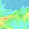 Mappa topografica Brénudel, altitudine, rilievo