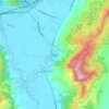 Mappa topografica Sopó, altitudine, rilievo